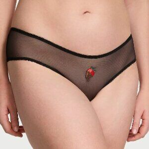 NWT Victoria's Secret Panty Crotchless Mesh Cheeky Size XXL